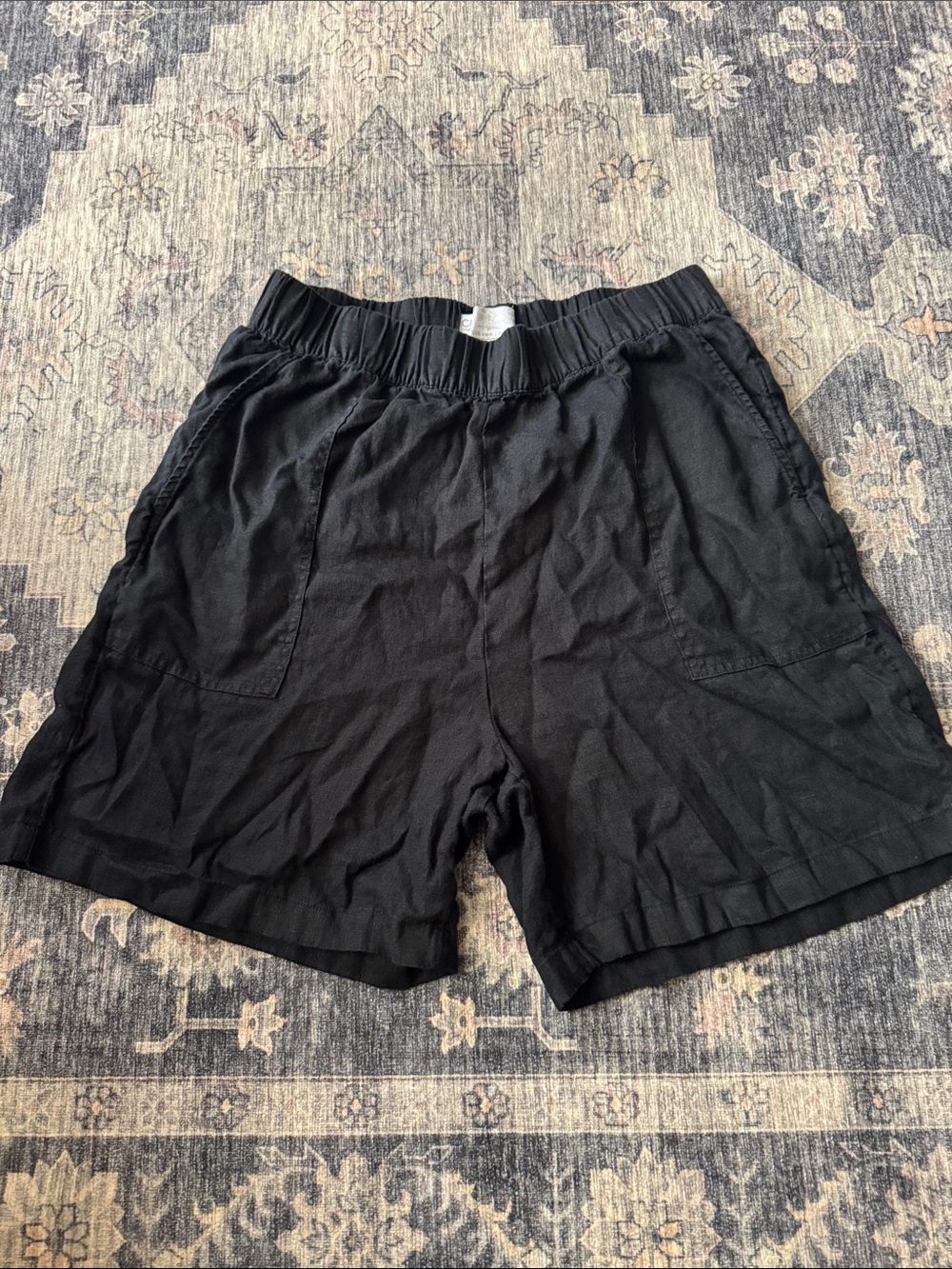C&C California Black Pull-On Flat Front Shorts